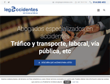 Tablet Screenshot of legaccidentes.com